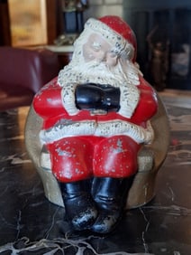 Metal Sleeping Santa Bank, Daytona Beach