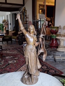 Luigi Ballani Joan of Arc Bronze Statue