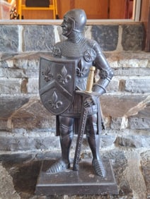 Medieval Knight Fireplace Set
