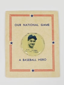 Lou Gehrig 1938 Our National Game Pin