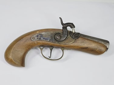 Antique Spanish Jukar .45 Cal Derringer Pistol