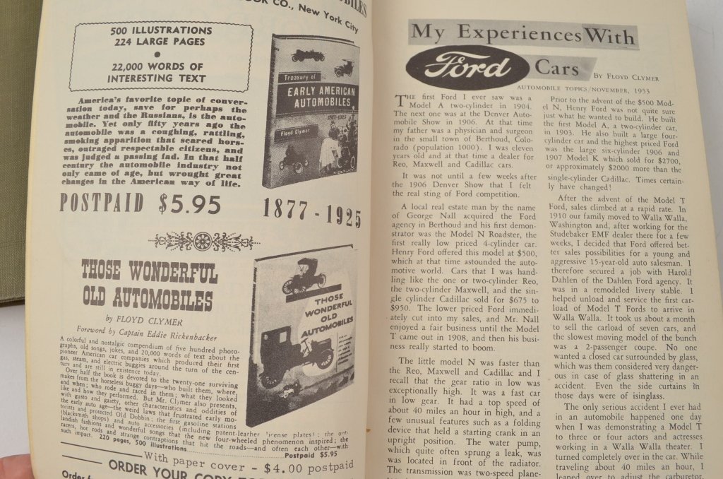 Model T Ford Car Reference & Maintenance Books - 4