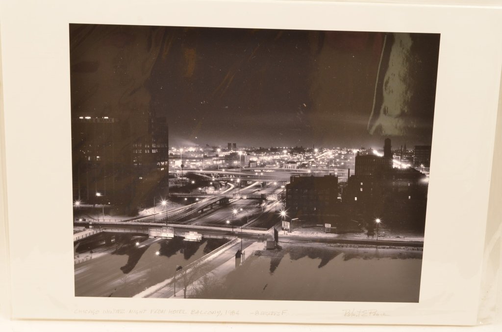 Chicago Winter Scene Photograph Signed - 3
