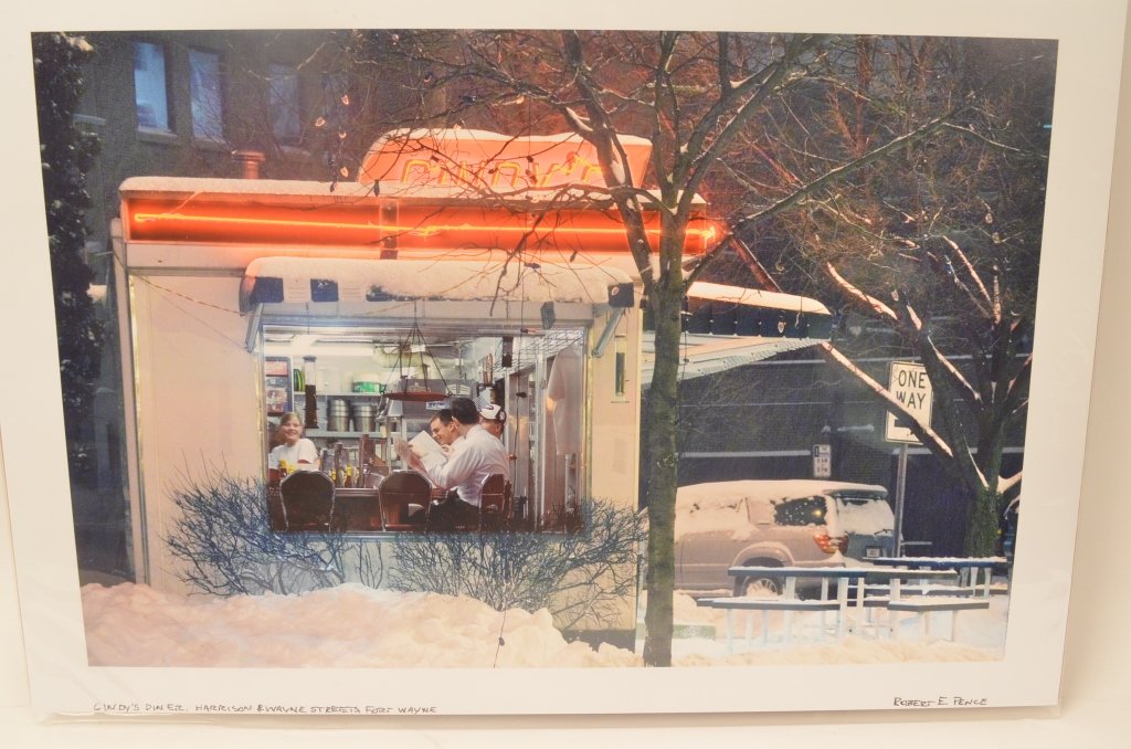 Fort Wayne, IN Cindy's Diner Photograph: $17 Shipping/handling/insurance (up to $100) shipped in the continental United States. We do not combine multiple lots for shipping as the packages are sealed and labeled immediately after the item is