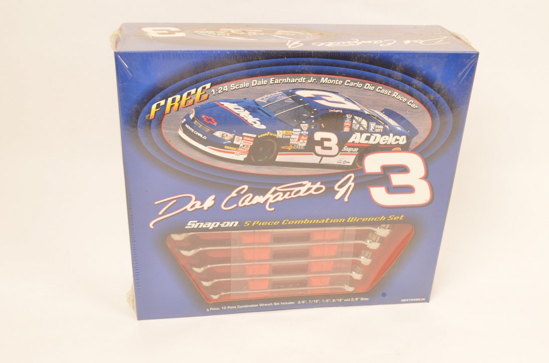 Snap-On Dale Earnhardt Jr. 5 Piece Combination Wrench: $17 Shipping/handling/insurance (up to $100) shipped in the continental United States. We do not combine multiple lots for shipping as the packages are sealed and labeled immediately after the item is