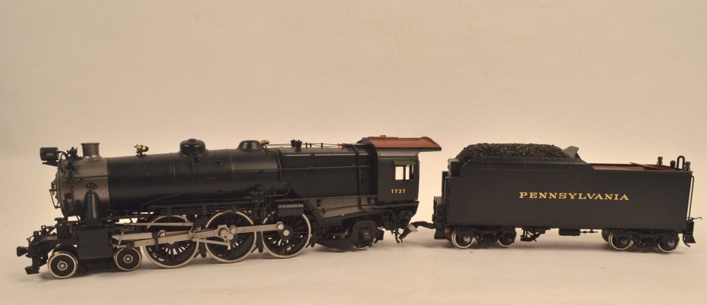 Sunset Models High Iron PRR K-4 2 Rail Locomotive: $25 Shipping/handling/insurance (up to $100) shipped in the continental United States. We do not combine multiple lots for shipping as the packages are sealed and labeled immediately after the item is
