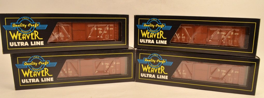 (4) Weaver Ultra Line Outside Braced Boxcar 2 Rail: $22 Shipping/handling/insurance (up to $100) shipped in the continental United States. We do not combine multiple lots for shipping as the packages are sealed and labeled immediately after the item is