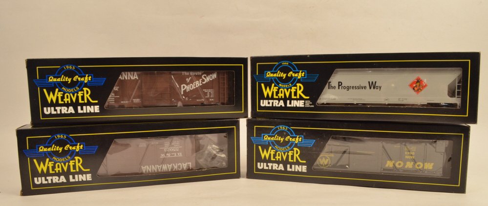 Weaver Boxcars & 4 Bay Centerflow TP&W 2 Rail: $22 Shipping/handling/insurance (up to $100) shipped in the continental United States. We do not combine multiple lots for shipping as the packages are sealed and labeled immediately after the item is