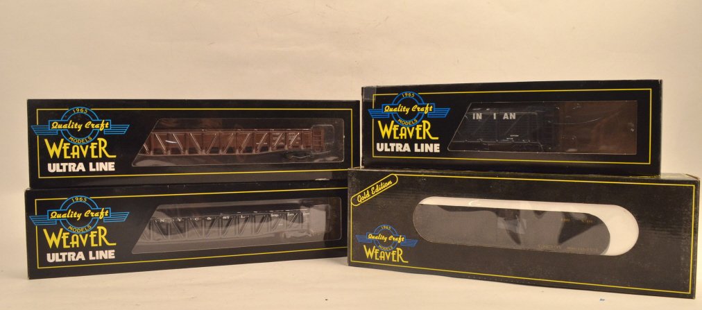 Weaver Gondola, 2 Bay Hooper & Express Car: $22 Shipping/handling/insurance (up to $100) shipped in the continental United States. We do not combine multiple lots for shipping as the packages are sealed and labeled immediately after the item is