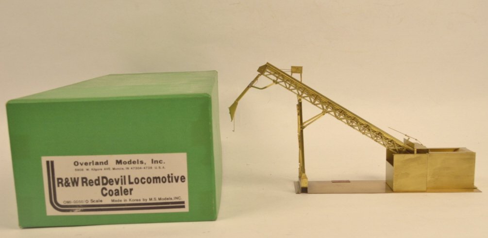 Overland Models R&W Red Devil Locomotive Coaler: $18 Shipping/handling/insurance (up to $100) shipped in the continental United States. We do not combine multiple lots for shipping as the packages are sealed and labeled immediately after the item is