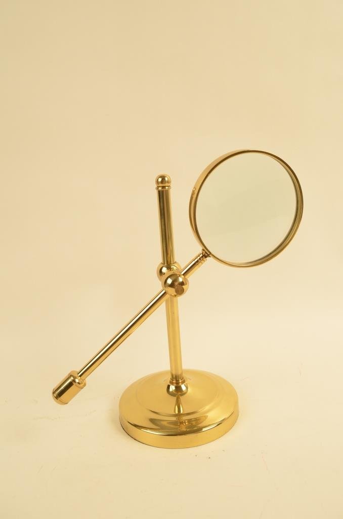 Brass Adjustable Table Top Magnifier: $18 Shipping/handling/insurance (up to 100) shipped in the continental United States. We do not combine shipping as the packages are sealed and labeled immediately after the item is sold. Internationa