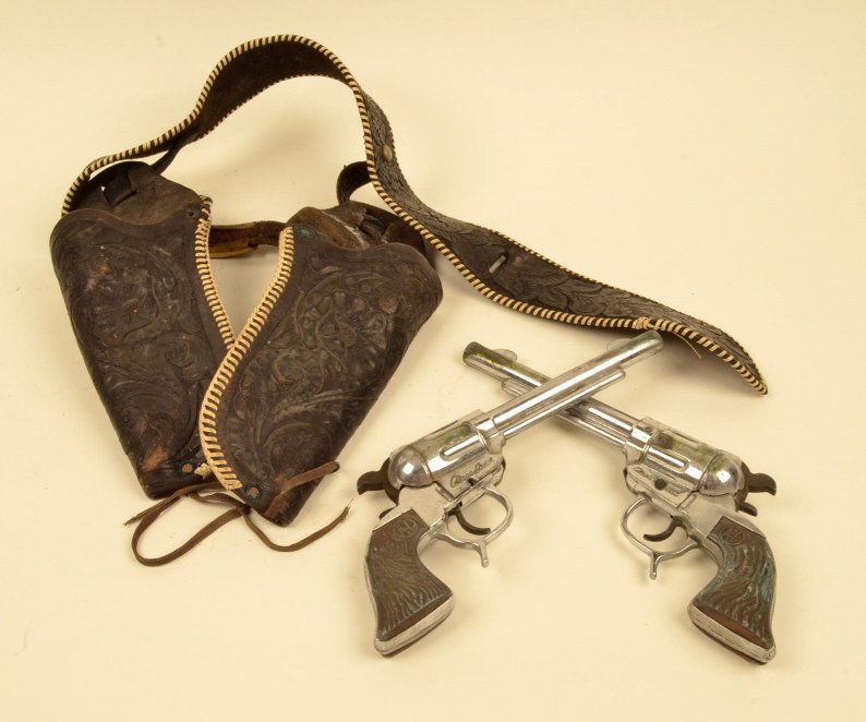 Vintage Alan Ladd Cap Guns W/ Holster: $18 Shipping/handling/insurance (up to 100) shipped in the continental United States. We do not combine shipping as the packages are sealed and labeled immediately after the item is sold. Children's v