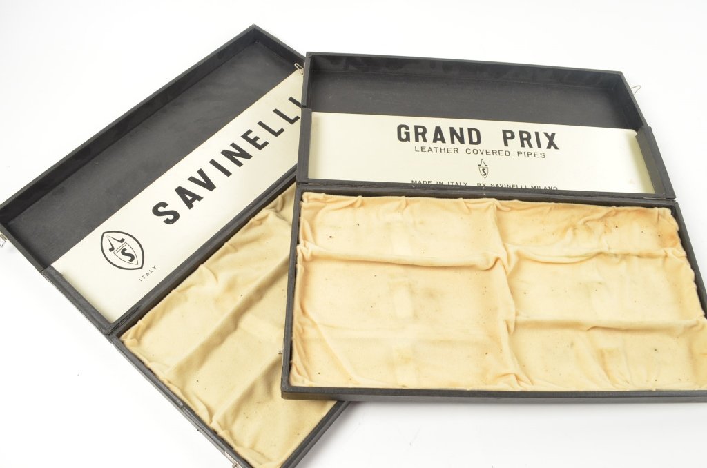 (2) Cigar Cases Savinelli & Grand Prix: $20 Shipping/handling/insurance (up to 100) shipped in the continental United States. We do not combine shipping as the packages are sealed and labeled immediately after the item is sold. Internationa