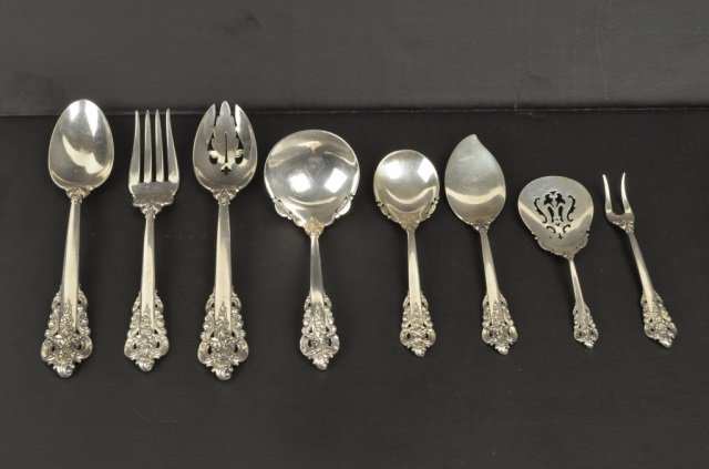 (7) Sterling Silver Serving Utensils Grand Baroque: $25 Shipping/handling/insurance (up to 300) shipped in the continental United States. We do not combine shipping as the packages are sealed and labeled immediately after the item is sold. Internationa