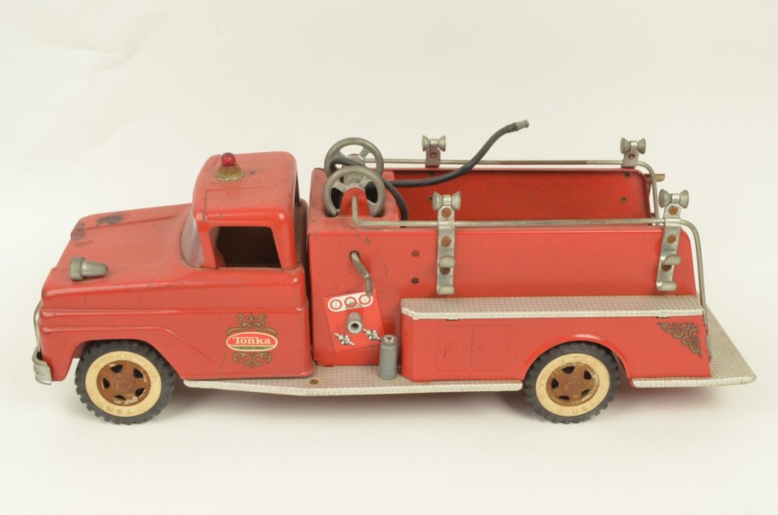 Vintage Tonka Toys Cast Metal Firetruck: $18 Shipping/handling/insurance (up to 100) shipped in the continental United States. We do not combine shipping as the packages are sealed and labeled immediately after the item is sold. Internationa