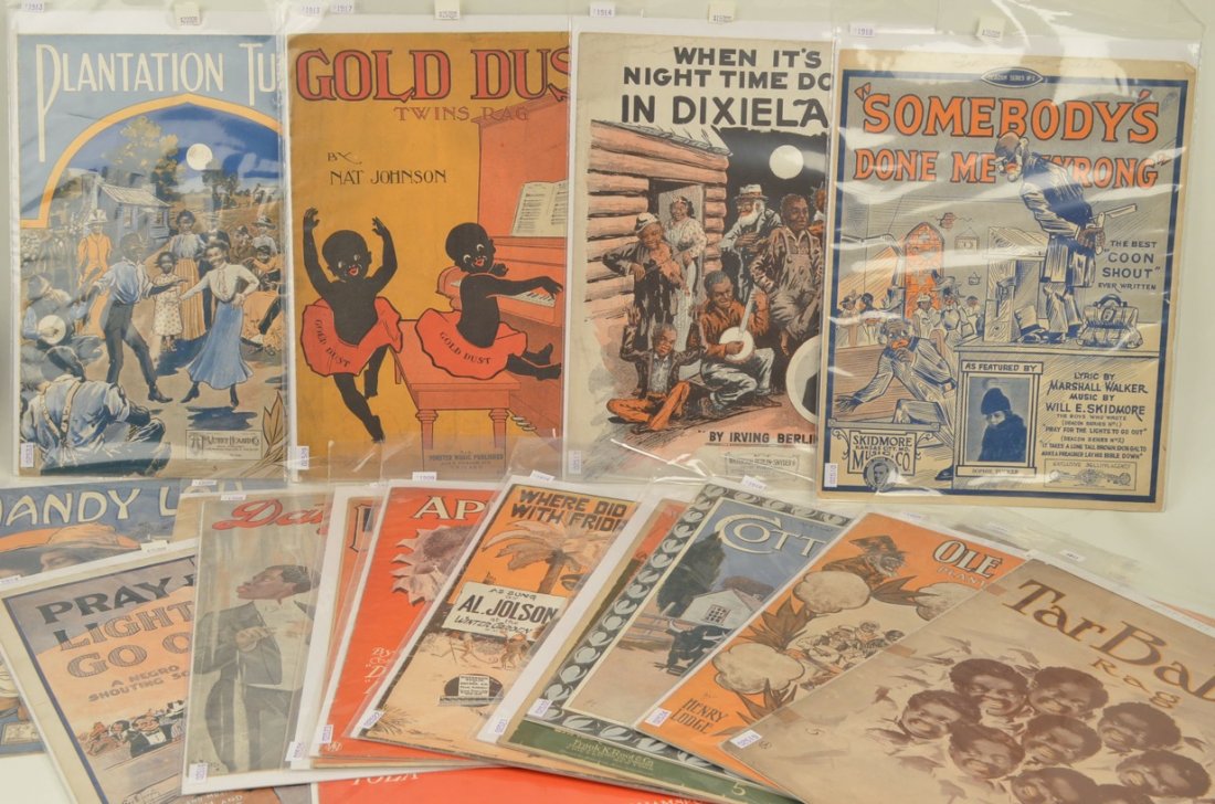 (18) Black Americana Sheet Music: $18 Shipping/handling/insurance (up to 100) shipped in the continental United States. We do not combine shipping as the packages are sealed and labeled immediately after the item is sold. Internationa