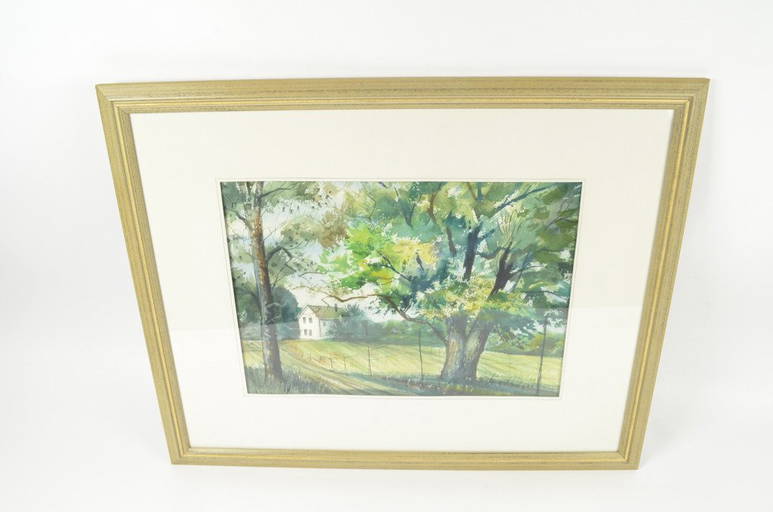 *james Mcbride Signed Watercolor Painting