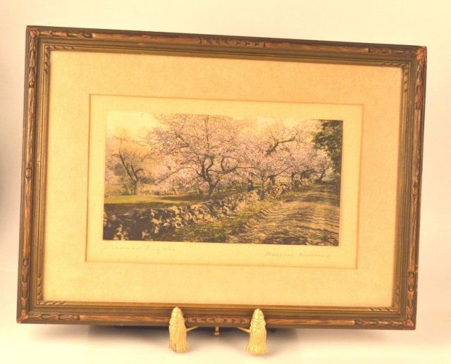 *Wallace Nutting Signed Hand Tinted Orchard Lights: Contact our recommended 3rd party for profit shipper Pak Mail at (260) 637-4809 for shipping quote PRIOR to bidding. Scheerer WILL NOT ship this item under any circumstances, no exceptions. Wallace Nu