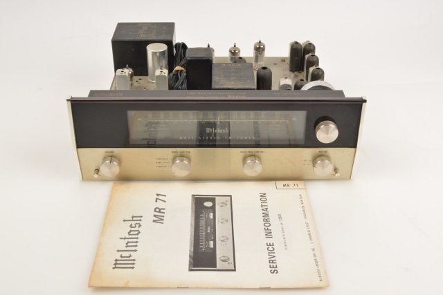 *McIntosh MR 71 Stereophonic Tuner & Booklet WORKS: Contact our recommended 3rd party for profit shipper Pak Mail at (260) 637-4809 for shipping quote PRIOR to bidding. Scheerer WILL NOT ship this item under any circumstances, no exceptions. WORKS GREA
