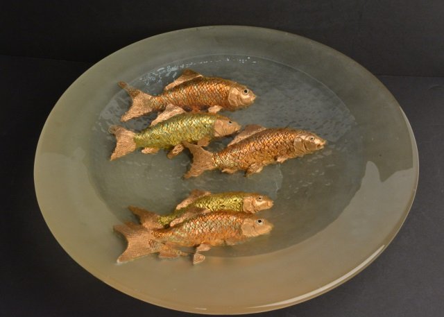 *Bucquet Hot Glass Casting Koi: Contact our recommended 3rd party for profit shipper Pak Mail at (260) 637-4809 for shipping quote PRIOR to bidding. Scheerer WILL NOT ship this item under any circumstances, no exceptions. Bucquet ho