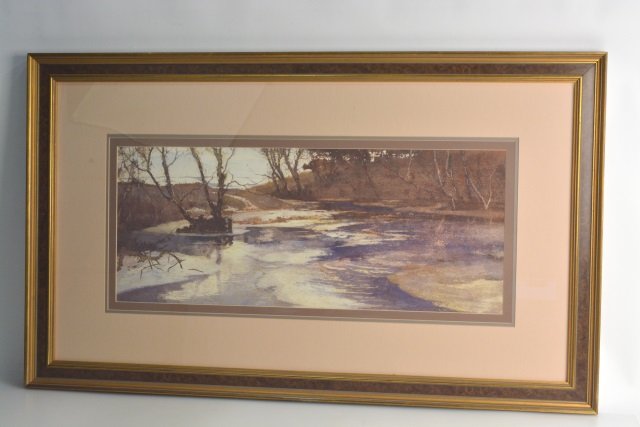 *Samuel John Lamorne Birch Landscape Watercolor: Contact our recommended 3rd party for profit shipper Pak Mail at (260) 637-4809 for shipping quote PRIOR to bidding. Scheerer WILL NOT ship this item under any circumstances, no exceptions. A Samuel J