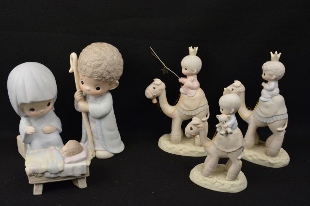 *(6) Precious Moments Nativity Figurines (1 of 8)