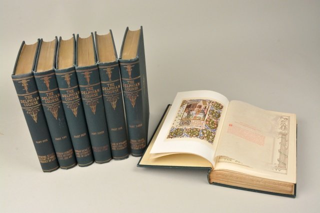 *(7) 1913 Edition The Delphian Course Books (1 of 6)