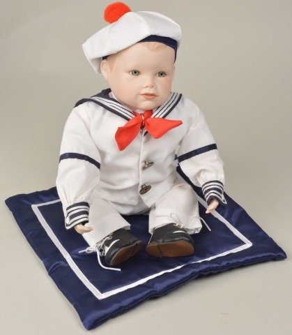 *Yolanda Bella Boy Porcelain Doll: Contact our recommended 3rd party for profit shipper Pak Mail at (260) 637-4809 for shipping quote PRIOR to bidding. Scheerer WILL NOT ship this item under any circumstances, no exceptions. Yolanda Be