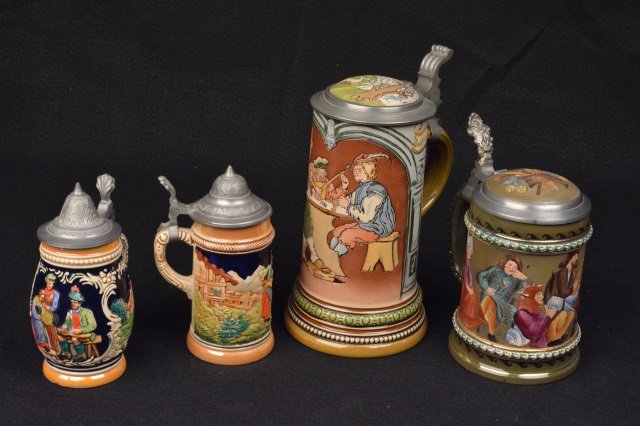 (4) German Steins (1 of 9)