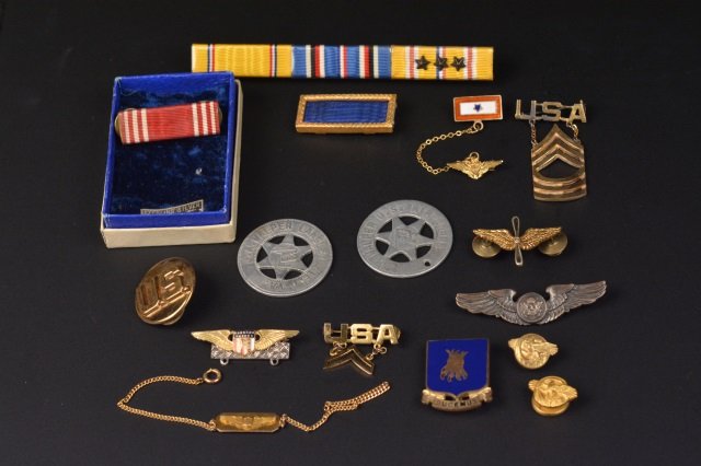 Military Pins & Badges: Wings, Bars, 12K Wings (1 of 8)