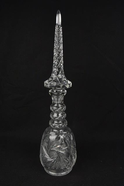*2' 3.5" Glass Decanter With Stopper: Contact our recommended 3rd party for profit shipper Pak Mail at (260) 637-4809 for shipping quote PRIOR to bidding. Scheerer WILL NOT ship this item under any circumstances, no exceptions. Oversized