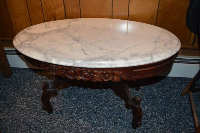antique mahogany rose marble top coffee table antique mahogany rose marble top coffee table