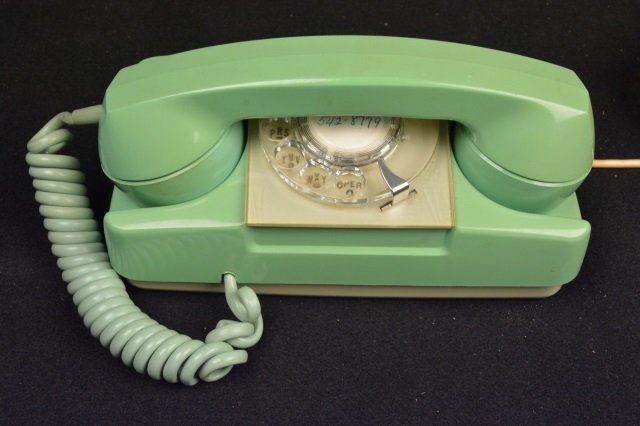 Mint Green Starlite Rotary Dial Telephone (1 of 3)