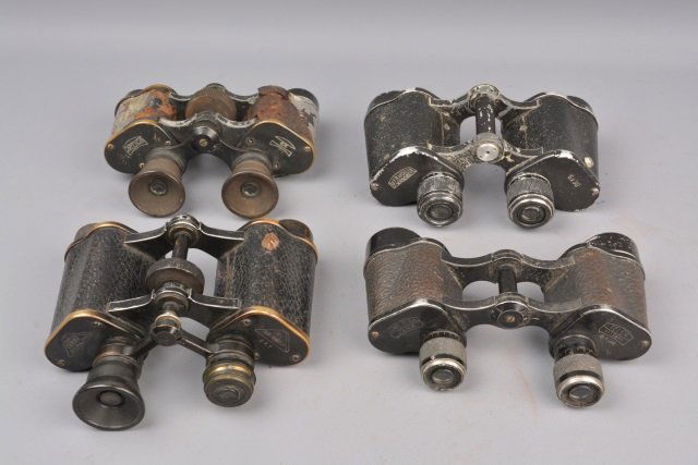 *(4) Pairs WWI/ WWII Binoculars (1 of 7)