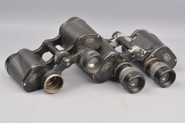 *(2) WWI/ WWII Binoculars (1 of 6)