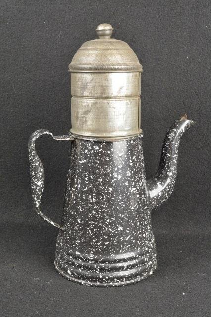 *Early Biggin Granite Ware Coffe Pot Primitive (1 of 4)