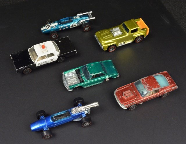 Hot Wheels Original Red Line Cars: Continental USA buyer to pay $19.99 flat fee for shipping, handling, packaging and insurance on EACH INDIVIDUAL LOT (international bidders contact Pak Mail for shipping quote). NO COMBINED SHIPPING, N