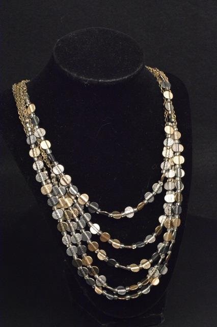 *Chico's Ladies Layered Necklace: Chico's Ladies Layered Necklace. Contact our recommended 3rd party "for profit" shipper Pak Mail at (260) 637-4809 or Pakmail419@yahoo.com for shipping quote PRIOR to bidding. Scheerer WILL NOT ship t