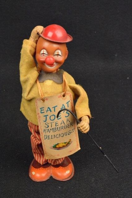 *Vintage Japan Tin Wind-Up Toy Clown WORKS! (1 of 5)