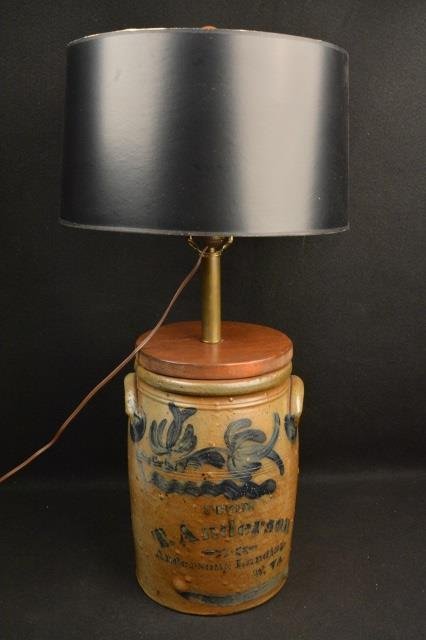 *T.G. Anderson Grocer Crock Lamp (1 of 4)