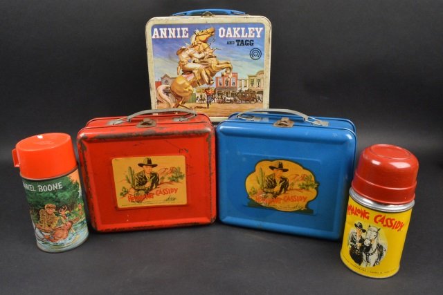 (3) 1950's Western Lunch Boxes (1 of 5)