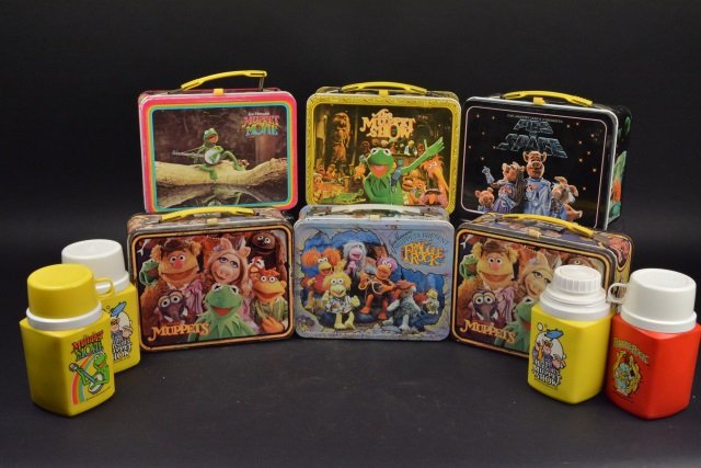(5) Muppets & (1) Fraggle Rock Vintage Lunch Boxes (1 of 9)