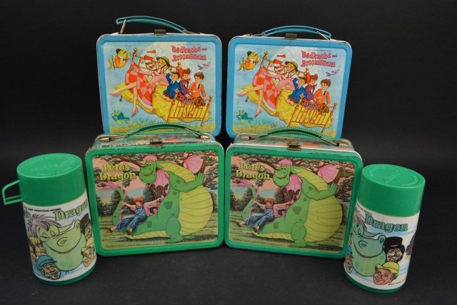 (4) Walt Disney 1970's Animated Movie Lunch Boxes (1 of 6)