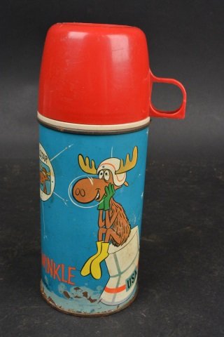 RARE 1963 Bullwinkle 10 oz Lunch Box Thermos (1 of 6)