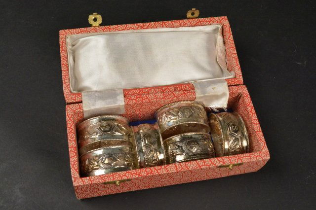 (6) Sterling Silver Napkin Rings (1 of 5)