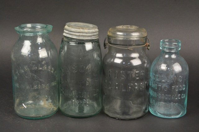 (4) Advertising Glass Vintage Jars (1 of 5)