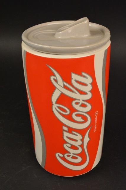 Coca-Cola Coke Can Ceramic Cookie Jar (1 of 2)