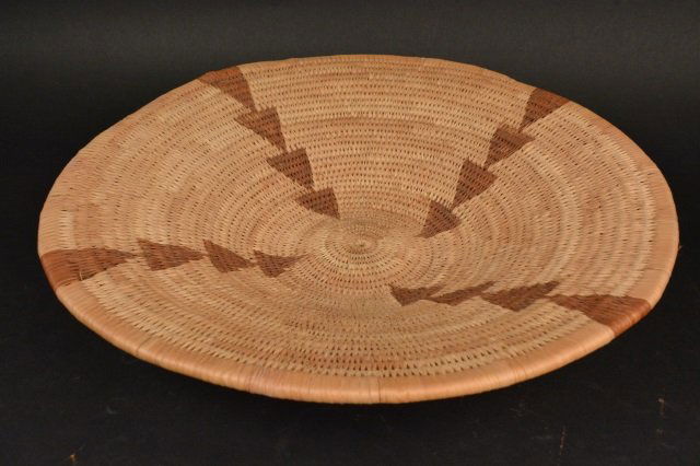 Hand Woven Indian Shallow Basket (1 of 4)