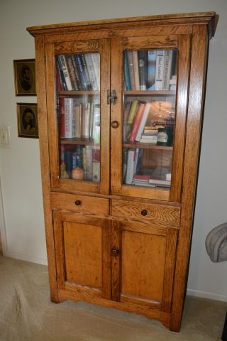 Hutch Bookcase 2-Pane Glass Front (1 of 3)