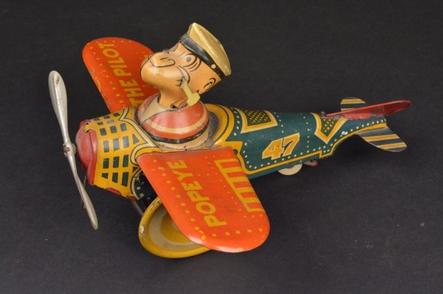 Marx Popeye The Sailor Man Pilot Wind-Up Toy (1 of 7)